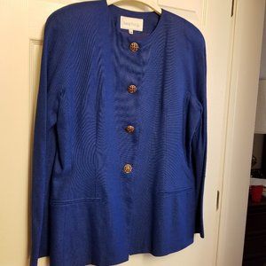 Vintage Barrie Pace Royal Blue Skirt Suit